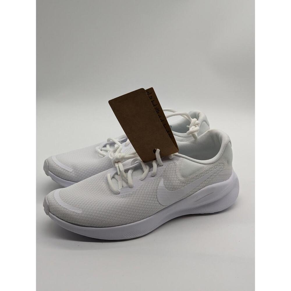Nike Revolution 7 Athletic Shoes Triple White FB2208-100 Women's Size 9.5 New! - Picture 2 of 7